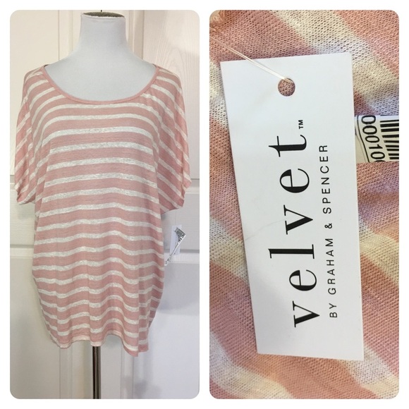 NWT!  Velvet by Graham & Spencer linen top - Picture 1 of 4